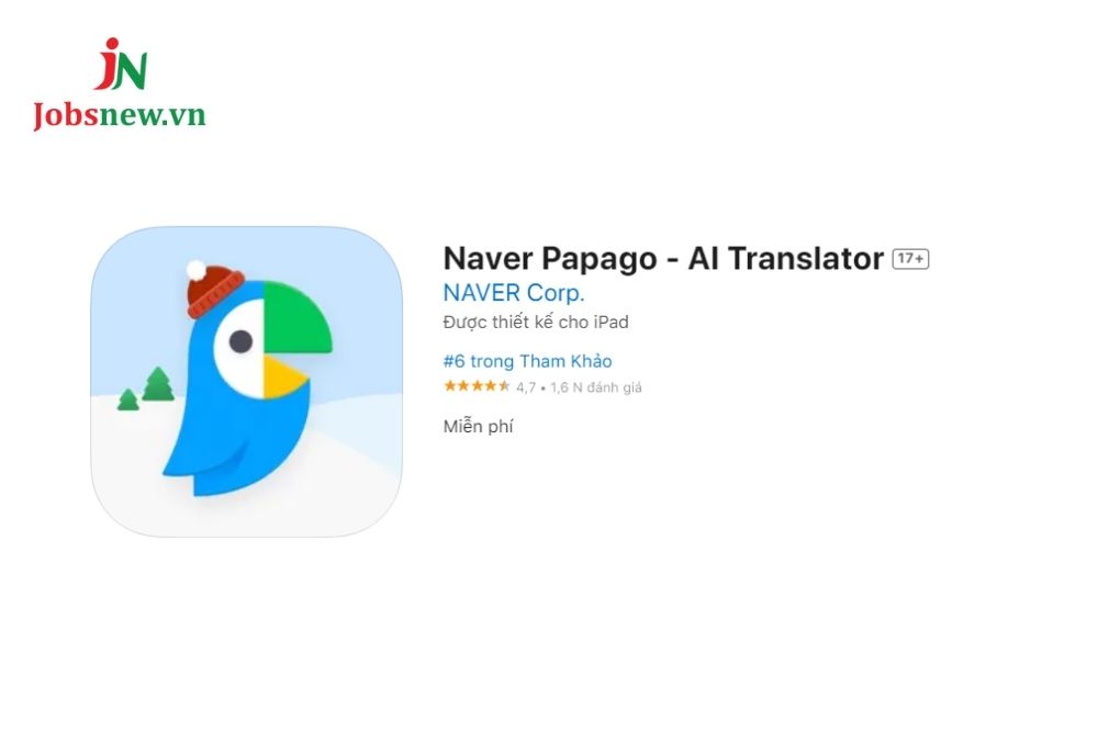 App phiên dịch bằng trí tuệ nhân tạo Naver Papago