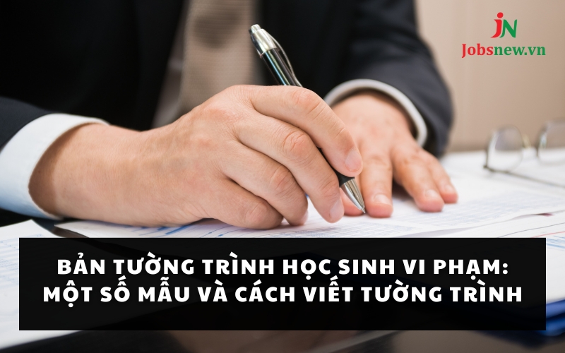 bản tường trình học sinh