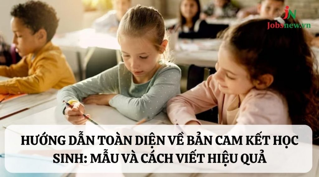 bản cam kết học sinh