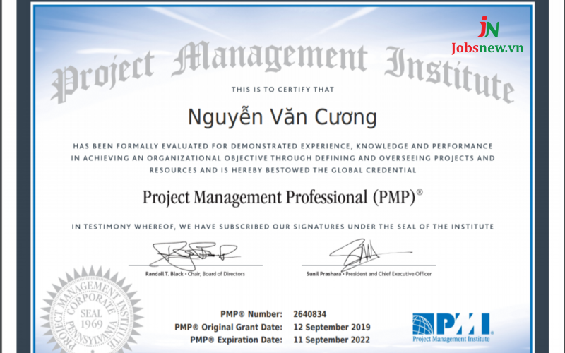 chứng chỉ Project Management Professional