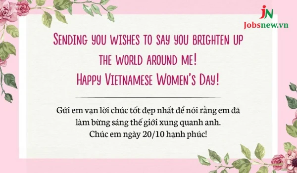 lời chúc 20/10 cho người yêu