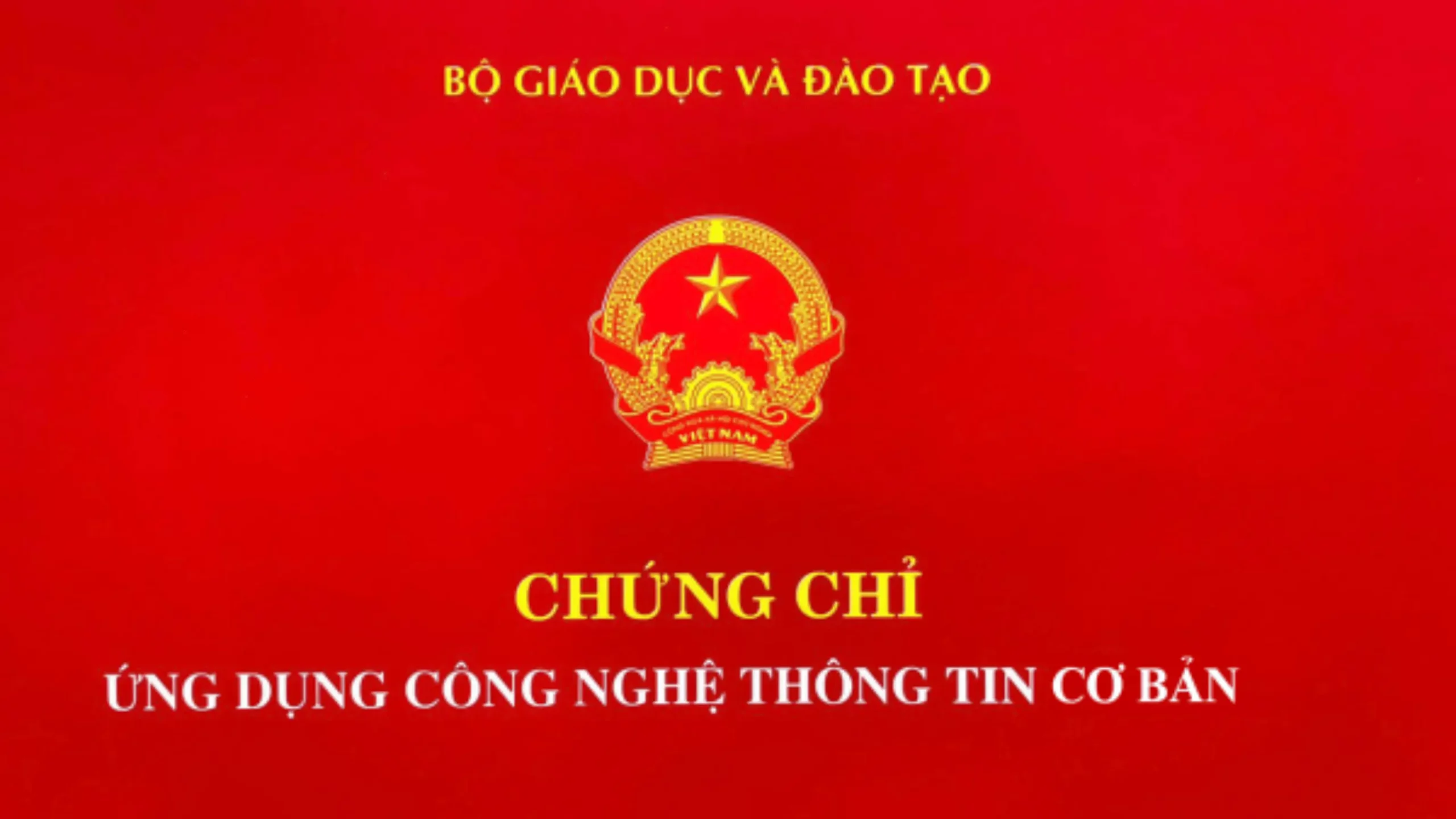 Định nghĩa về chứng chỉ ứng dụng CNTT