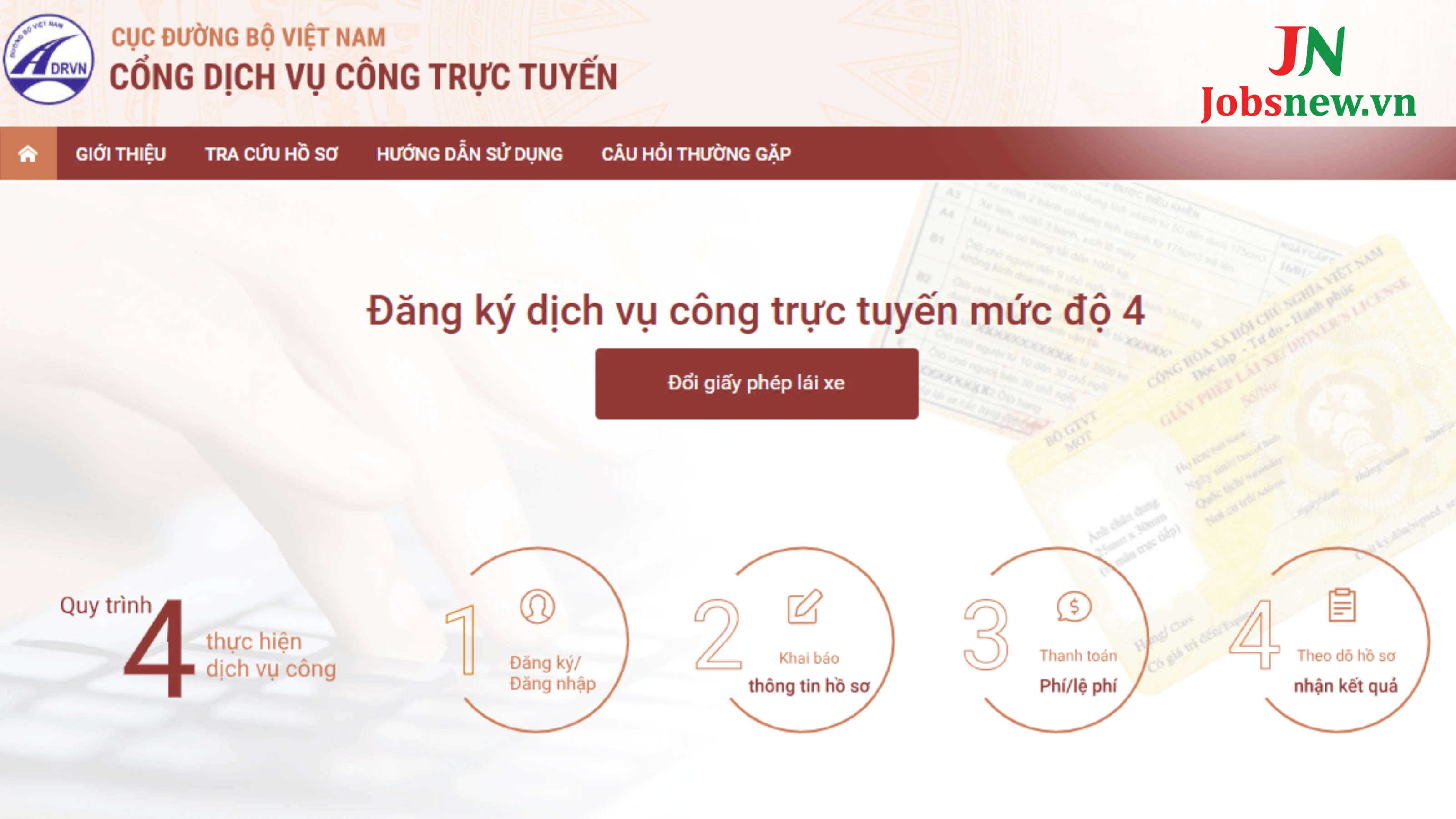 Hướng dẫn chi tiết đổi giấy phép lái xe ô tô online mới nhất 2024