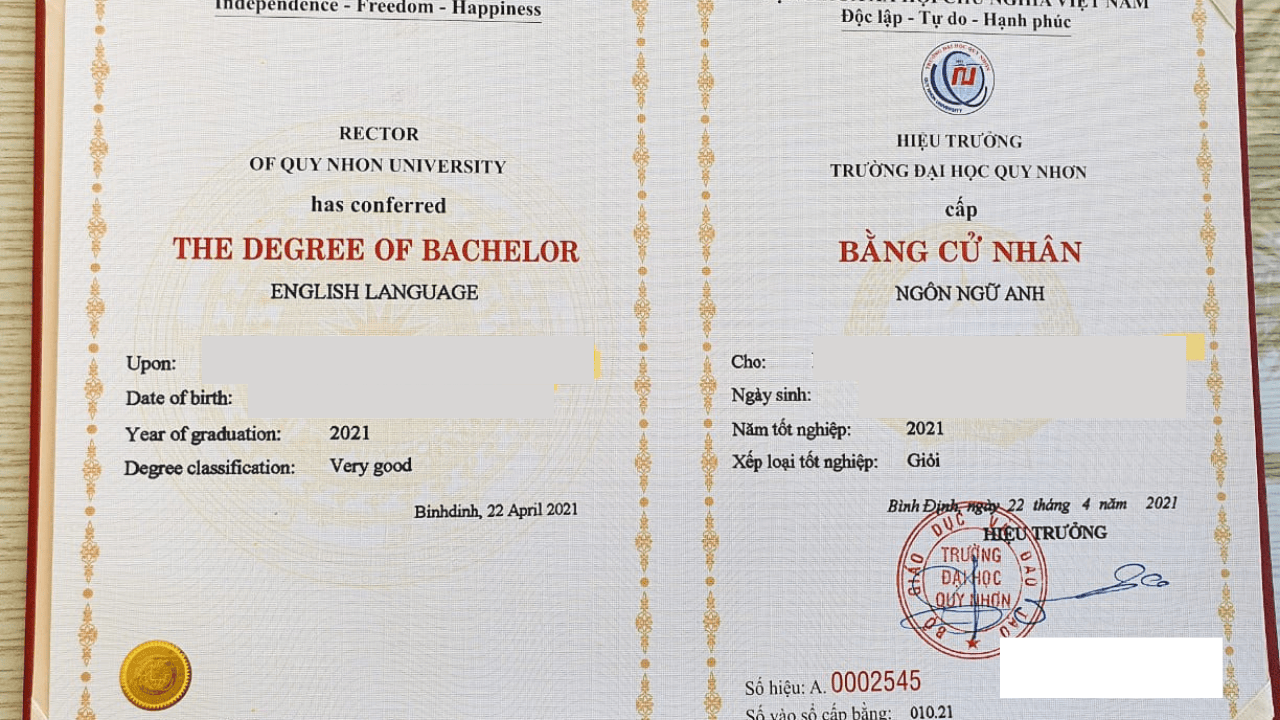 Bằng cử nhân ngôn ngữ