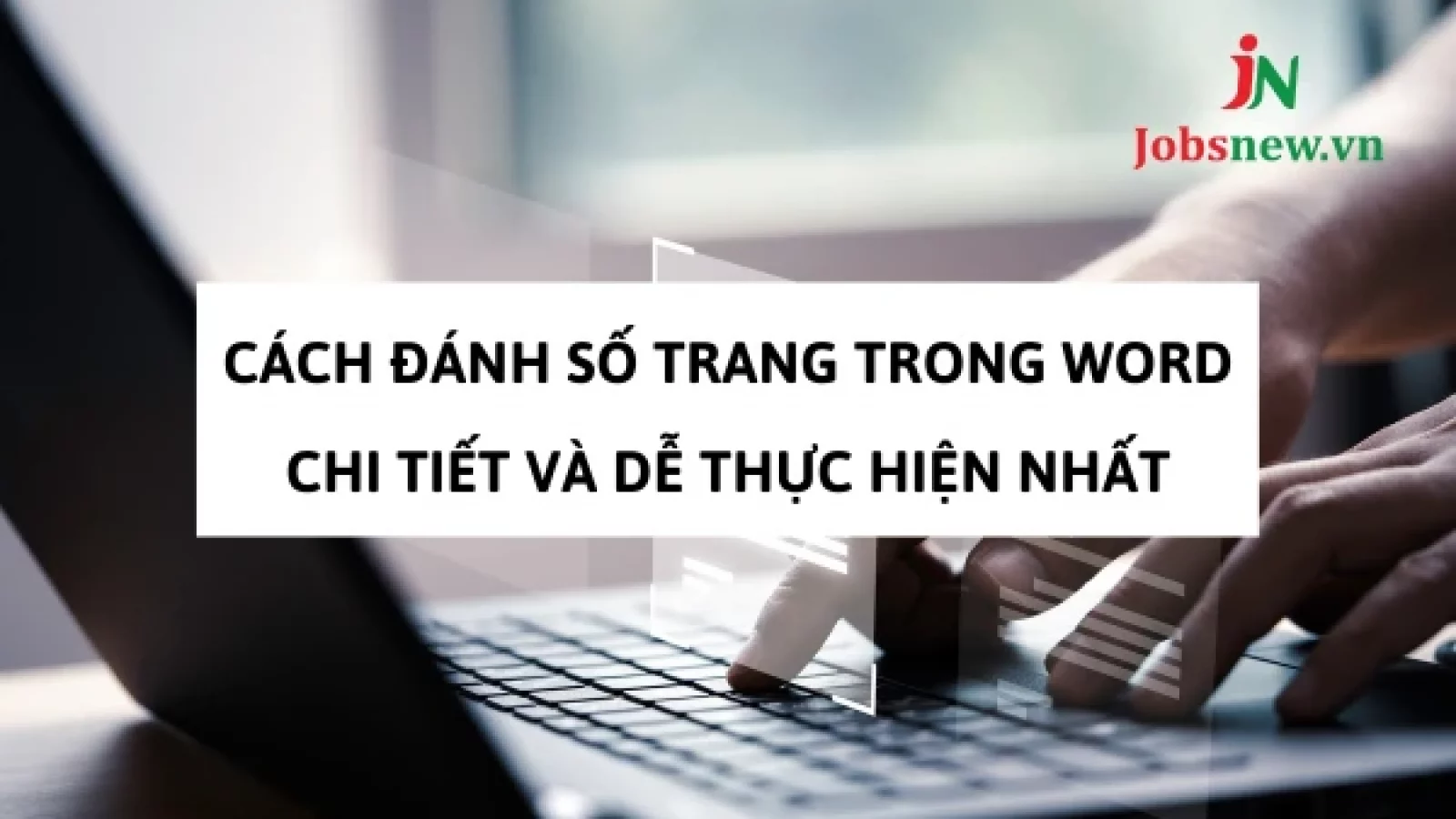 cách đánh số trang trong word